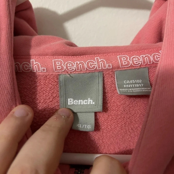 Bench  Pink Zip Up Hoodie - Picture 3 of 3